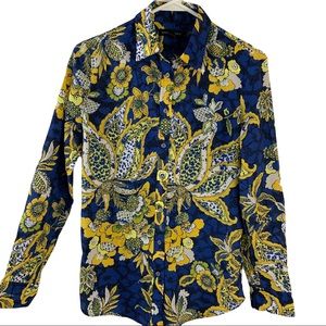 BANANA REPUBLIC multicolor printed button down shirt women’s Size XSmall